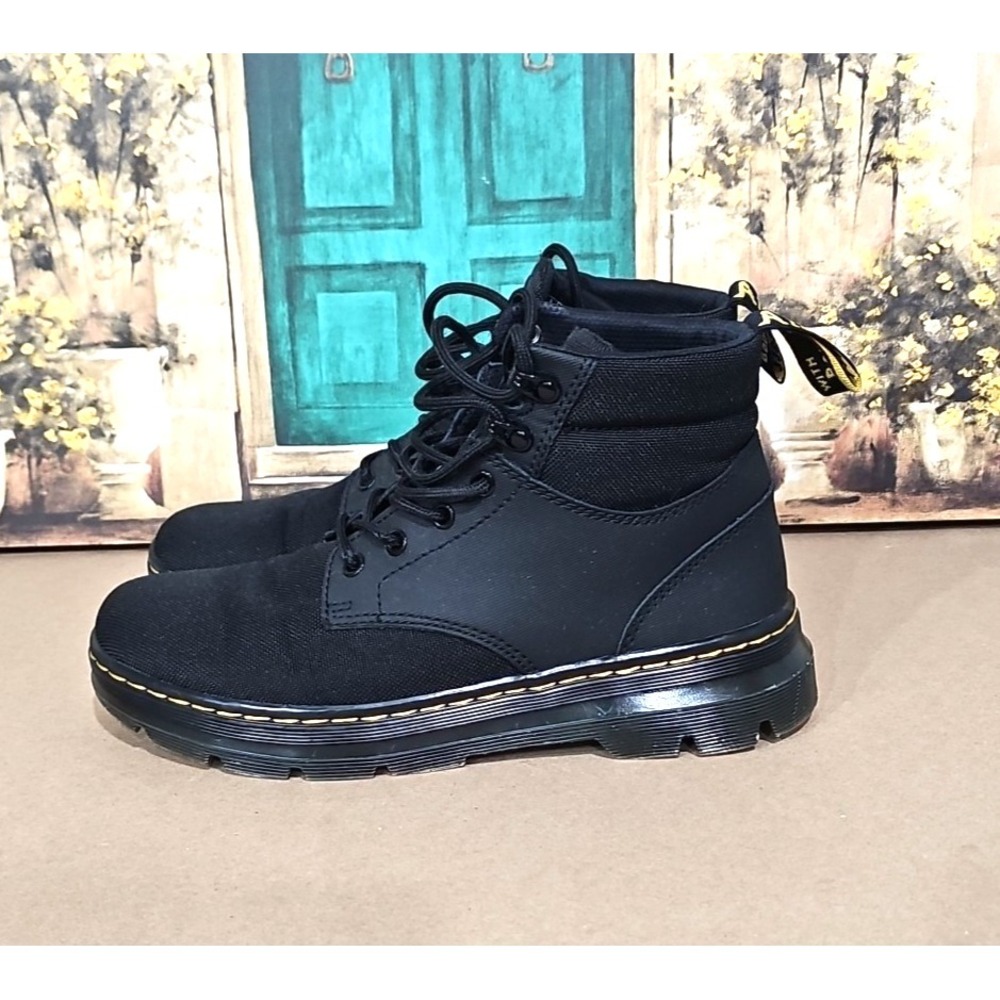 Dr‎ Martens Rakim Ajax Ankle Boots Black Lace Up Booties Shoes US men 9 M